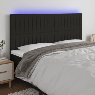 LED-voodipeats, must, 200x5x118/128 cm, kangas