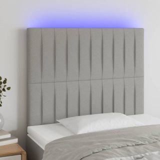 LED-voodipeats, helehall, 90x5x118/128 cm, kangas