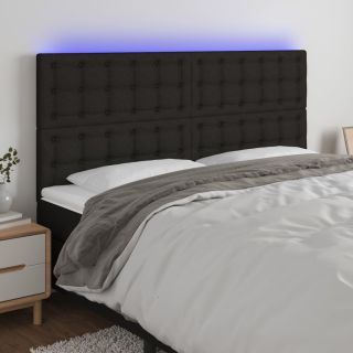 LED-voodipeats, must, 160x5x118/128 cm, kangas