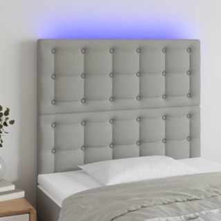 LED-voodipeats, helehall, 80x5x118/128 cm, kangas