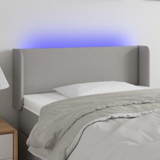 LED-voodipeats, helehall, 103x16x78/88 cm, kangas