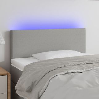 LED-voodipeats, helehall, 80x5x78/88 cm, kangas