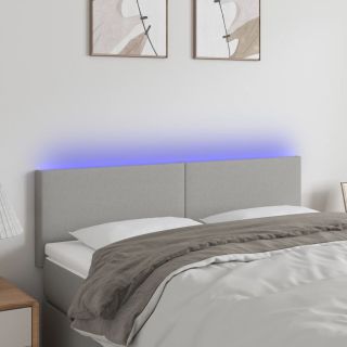 LED-voodipeats, helehall, 144x5x78/88 cm, kangas