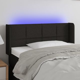 LED-voodipeats, must, 103x16x78/88 cm, kangas