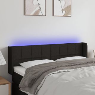 LED-voodipeats, must, 147x16x78/88 cm, kangas