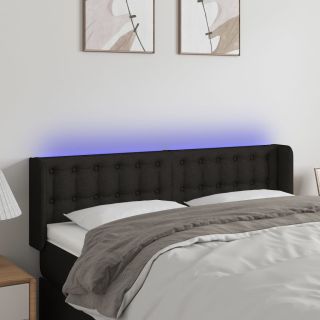 LED-voodipeats, must, 147x16x78/88 cm, kangas