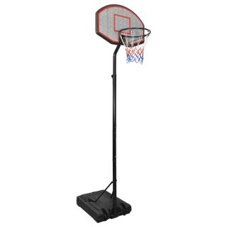 korvpallilaud jalaga, must, 282-352 cm, polüetüleen