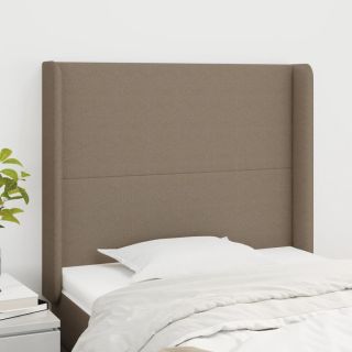voodipeats servadega, pruunikashall, 83x16x118/128 cm, kangas