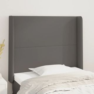 voodipeats servadega, hall, 93x16x118/128 cm, kunstnahk