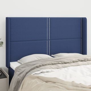 voodipeats servadega, sinine, 147x16x118/128 cm, kangas