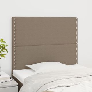 voodipeatsid 2 tk, pruunikashall, 80x5x78/88 cm, kangas