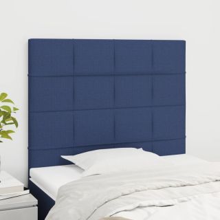 voodipeatsid 2 tk, sinine, 80x5x78/88 cm, kangas