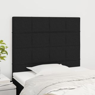 voodipeatsid 2 tk, must, 90x5x78/88 cm, kangas