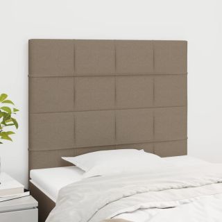 voodipeatsid 2 tk, pruunikashall, 90x5x78/88 cm, kangas