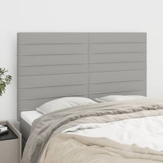 voodipeatsid 4 tk, helehall, 72x5x78/88 cm, kangas