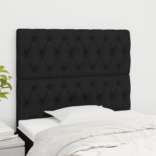 voodipeatsid 2 tk, must, 100x7x78/88 cm, kangas