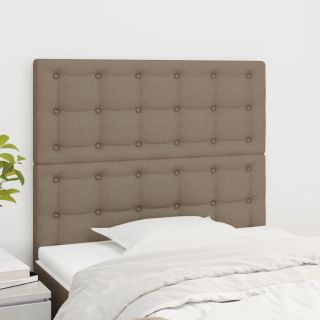 voodipeatsid 2 tk, pruunikashall, 100x5x78/88 cm, kangas