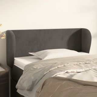 voodipeats servadega, tumehall, 93x23x78/88 cm, samet