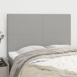 voodipeatsid 4 tk, helehall, 72x5x78/88 cm, kangas
