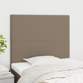 voodipeatsid 2 tk, pruunikashall, 80x5x78/88 cm, kangas