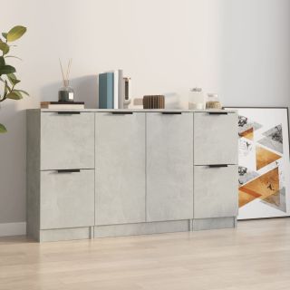 puhvetkapid 3 tk, betoonhall, tehispuit