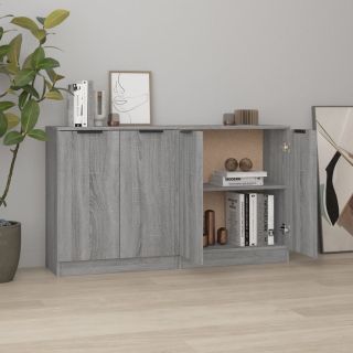puhvetkapid 2 tk, hall Sonoma tamm, 60 x 30 x 70 cm, tehispuit