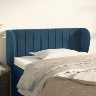 voodipeats servadega, tumesinine, 83x23x78/88 cm, samet