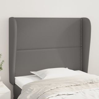 voodipeats servadega, hall, 103x23x118/128 cm, kunstnahk