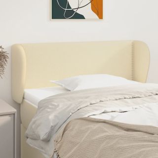 voodipeats servadega, kreemjas, 103x23x78/88 cm, kunstnahk