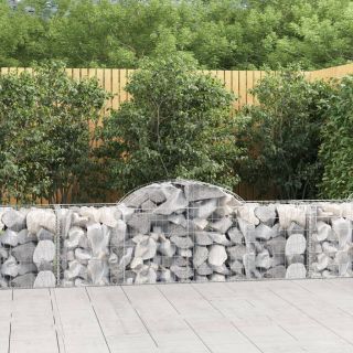kaarekujulised gabioonkorvid 7 tk, 200x50x60/80 cm, raud