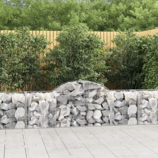 kaarekujulised gabioonkorvid 9 tk, 200x50x60/80 cm, raud