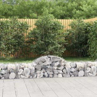 kaarekujulised gabioonkorvid 14 tk, 200x50x40/60 cm, raud