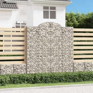 kaarekujulised gabioonkorvid 2 tk, 200x30x220/240 cm, raud