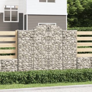 kaarekujulised gabioonkorvid 6 tk, 200x50x160/180 cm, raud