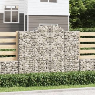 kaarekujulised gabioonkorvid 14 tk, 200x50x160/180 cm, raud