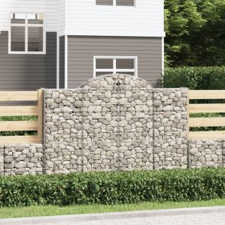 kaarekujulised gabioonkorvid 15 tk, 200x50x140/160 cm, raud