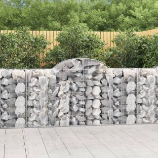 kaarekujulised gabioonkorvid 5 tk, 200x50x100/120 cm, raud
