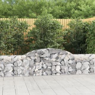 kaarekujulised gabioonkorvid 12 tk, 300 x 30 x 60/80 cm, raud