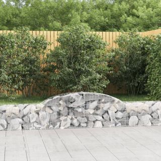 kaarekujulised gabioonkorvid 2 tk, 300x30x40/60 cm, raud
