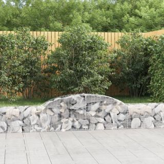 kaarekujulised gabioonkorvid 8 tk, 300x30x40/60 cm, raud