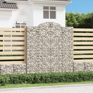 kaarekujulised gabioonkorvid 6 tk, 200x50x220/240 cm, raud