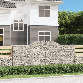 kaarekujulised gabioonkorvid 9 tk, 300x30x120/140 cm, raud