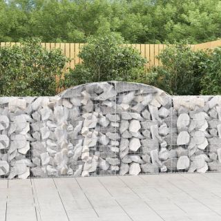 kaarekujulised gabioonkorvid 3 tk, 300x30x100/120 cm, raud