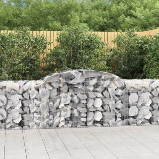 kaarekujulised gabioonkorvid 6 tk, 300x50x80/100 cm, raud