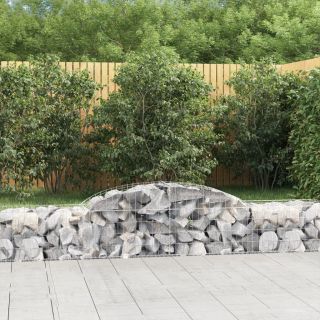 kaarekujulised gabioonkorvid 3 tk, 300 x 50 x 40/60 cm, raud