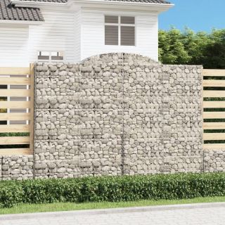 kaarekujulised gabioonkorvid 2 tk, 300x30x220/240 cm, raud