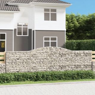 kaarekujulised gabioonkorvid 10 tk, 400x30x120/140 cm, raud