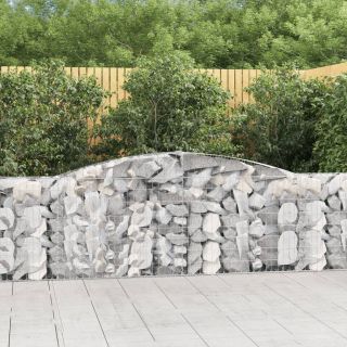 kaarekujulised gabioonkorvid 9 tk, 400x30x100/120 cm, raud