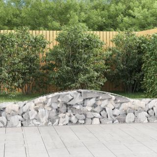 kaarekujulised gabioonkorvid 4 tk, 400x30x40/60 cm, raud