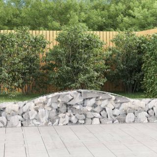 kaarekujulised gabioonkorvid 3 tk, 400x30x40/60 cm, raud